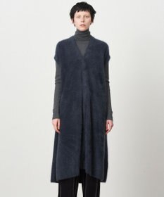 ATON ROYAL FUR CASHMERE | Vネックドレス