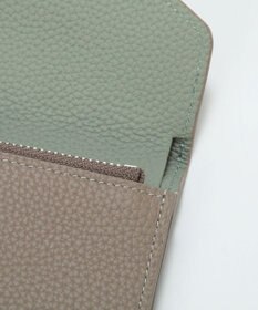 TOPKAPI 【Breath TOPKAPI】DUAL デュアル シュリンクレザー バイカラー 三つ折り 財布　薄型 / 軽量