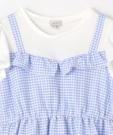 ANY KIDS ギンガム ドッキングワンピース