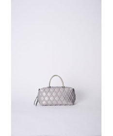 MIYABIYA 【撥水加工】篭目大柄エンボスボンディングミニボストン