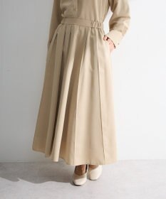 Green Parks ＳＥＴ２点スキッパーブラウス＋プリーツスカート