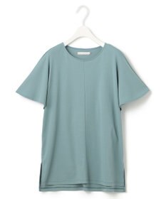 ICB 【接触冷感・UVケア・洗える】 ハイツイストスムース ケープデザインカットソー