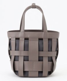 Y'SACCS 【リサイクルレザー】メッシュかごバッグ　small