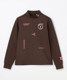 PW CIRCULUS 【裏起毛であたたか】【WOMEN】CATモチーフ  裏起毛ロングスリーブモックネックT   ゴルフウェア レディース