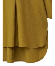 CRAFT STANDARD BOUTIQUE バンドカラーバックタック５分袖ブラウス