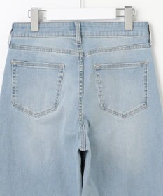 J.PRESS LADIES 【洗える】BASIC STRETCH DENIM ワイド ストレート デニム