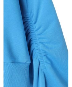 earth music&ecology クルーネック袖シャーリングスウェット