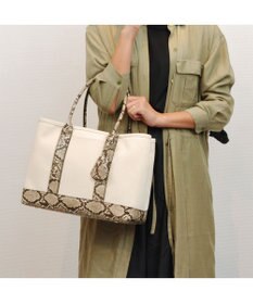 UNBILLION cachecache ショルダー付きパーテーションキャンバストートL