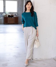 ANY SIS 【接触冷感・UVカット・洗える】ビューティクールボートネック プルオーバー