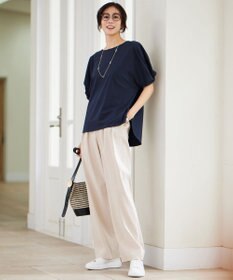 自由区 S 【セットアップ対応・洗える】LIPストレッチワイドストレート パンツ