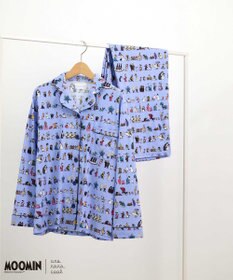 une nana cool 【ムーミン】【綿100%】 MOOMIN * une nana cool  開襟パジャマ