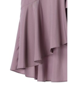 earth music&ecology アシメラッフルヘムスカート