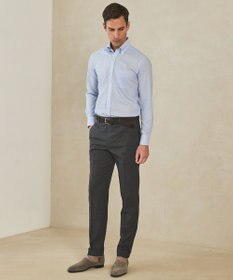 GOTAIRIKU 春夏向け【形態安定】SUMMERPREMIUMPLEATS_ボタンダウンカラー 長袖ドレスシャツ(25/26年モデル)