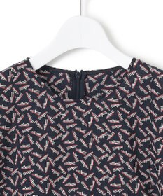 23区 【洗える】エスパドリーユ プリント ブラウス