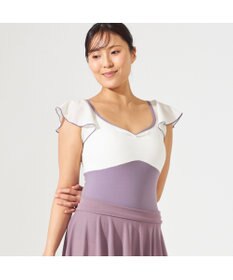 Chacott ★ 【L～３Lサイズ限定】フレアスリーブレオタード
