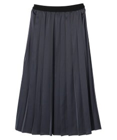 earth music&ecology サテンプリーツスカート