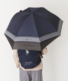 MOONBAT ポロ ラルフ ローレン (POLO RALPH LAUREN)  メンズ 長傘 雨傘 ロゴ刺繍 ボタンジャンプ ワンタッチ