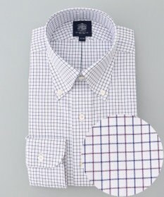J.PRESS MEN 【PREMIUM PLEATS / 形態安定】スーピマコットンタッタソールチェック シャツ/B.D.