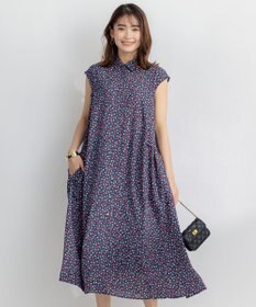 組曲 【洗える】プティフラワージョーゼットシフォン ワンピース