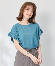 ANY ストレッチピケフリルTシャツ