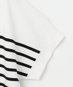 J.PRESS LADIES S 【洗える・抗菌防臭】 ドルマンガーター ボーダー ニット