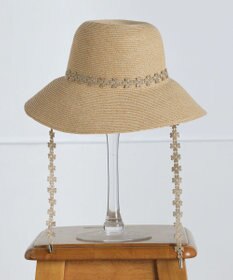 Tiaclasse フラワーレース付きクロッシュハット