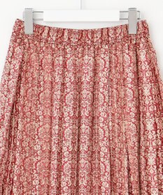 J.PRESS YORK STREET 【WOMEN】オリジナルタイルプリント ワイドプリーツスカート