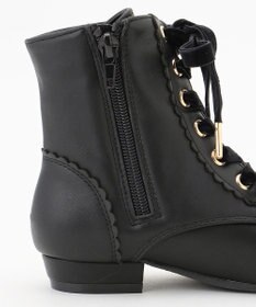 ANY KIDS 編み上げリボンブーツ