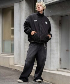 WEGO 【ユニセックス着用ITEM/リバーシブル/2WAY】リバーシブルフリースブルゾン