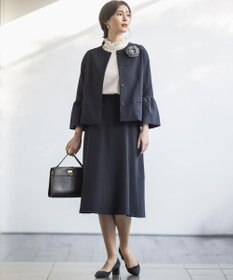 組曲 S 【KUMIKYOKU NAVY】コンフォータブルドレープ ジャケット