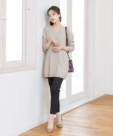 Tiaclasse L 【安田美沙子さん着用・洗える】T/R両面起毛ストレッチパンツ