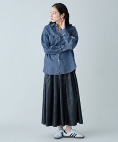 ANY L コットンテンセルデニムシャツ