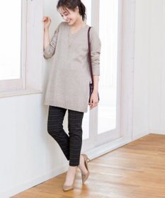 Tiaclasse L 【安田美沙子さん着用・洗える】T/R両面起毛ストレッチパンツ