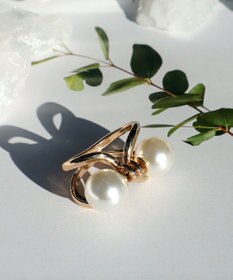 Tiaclasse パール付きスカーフリング