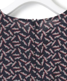 23区 【洗える】エスパドリーユ プリント ブラウス