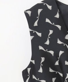 GRACE CONTINENTAL リボンジャガードワンピース