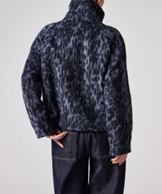 Paul Smith ウールブレンド レオパード スタンドブルゾン