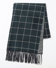 JOSEPH ABBOUD 【フランス製・リバーシブル】ウィンドウペン ストール