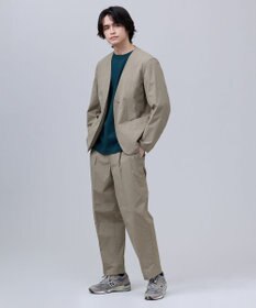 J.PRESS MEN 【J.PRESS ORIGINALS】【UNISEX】Nylon Polyurethane Dray Stretch No Collar Jacket