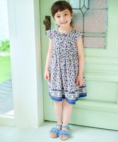 ANY KIDS 総柄 サマーワンピース