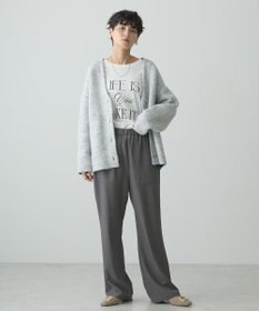 AMERICAN HOLIC ブークレＷフェイスＶネックニットカーディガン