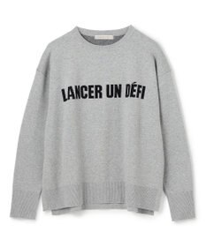 UNFILO スポンジニット ロゴジャガード