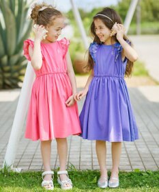 組曲 KIDS 【150-160cm】ビーチコーミングスカラップ ワンピース