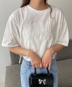 WEGO ロゴレースドロストショートT
