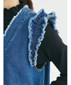 Green Parks ・Ｄｏｕｂｌｅ　Ｆｌａｇｓショルダーフリルデニムベスト