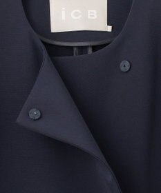 ICB L TaPeダブルクロス ノーカラーコート