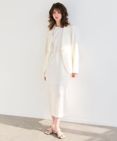 BEIGE， 【洗える】BERGAMOT / ウォッシャブルリネンバックドロストジャケット