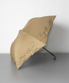 AURORA Beaurance ビューランス カリグラフィー刺しゅう柄 晴雨兼用パラソル傘 (トップフラット折傘)
