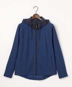 JOSEPH ABBOUD MOUNTAIN 【異素材コンビネーション】グリットワッフルアクティブパーカー