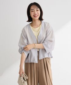 Green Parks シアーＺＩＰＶネックブルゾン